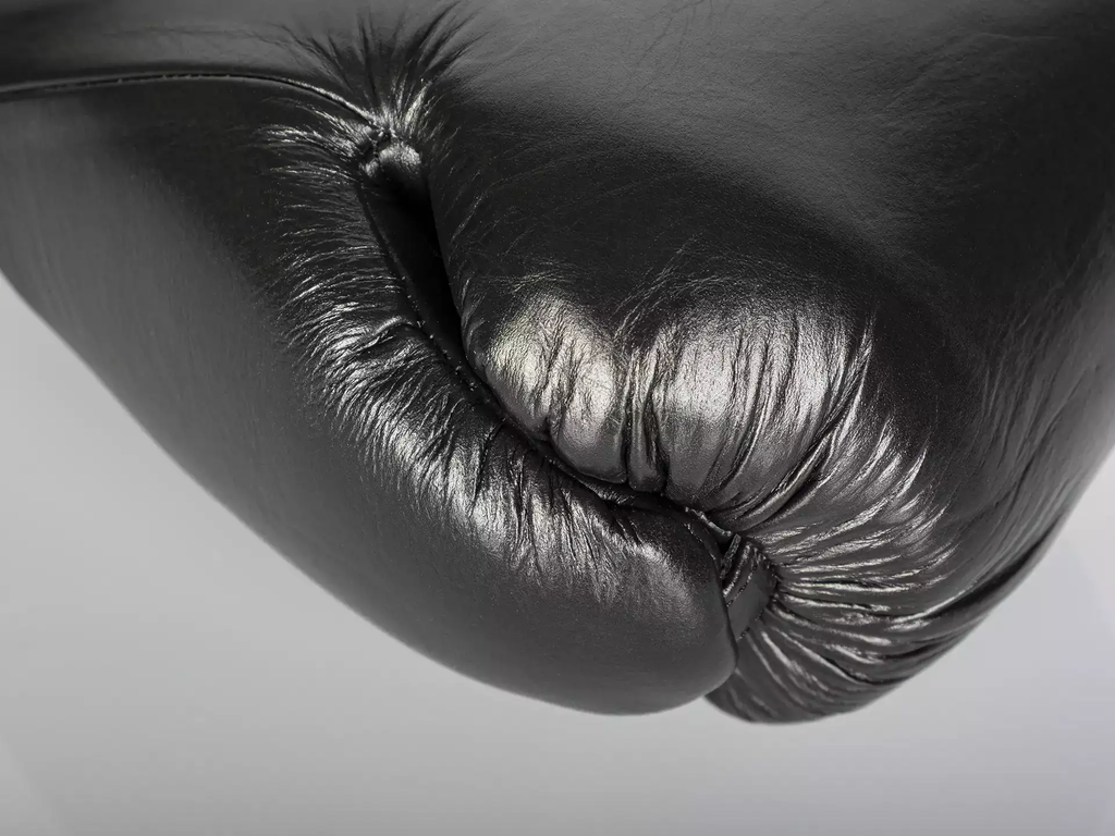 Paffen Sport Boxhandschuhe Pro Mexican Sparring mit Schnürung, Schwarz