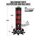 RDX Standboxsack KT Ronin 180x32cm, Schwarz-Rot 4