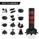 RDX Standboxsack KT Ronin 180x32cm, Schwarz-Rot 5