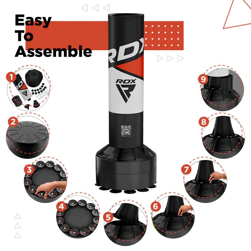 RDX Standboxsack R8 Kids 120x27cm, Schwarz-Weiß-Blau 7