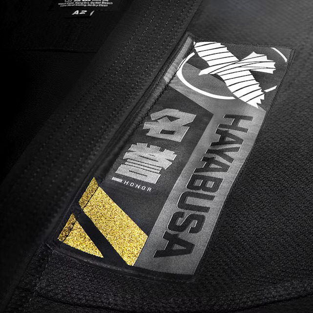Hayabusa BJJ Gi Ascend Lightweight, Schwarz 3