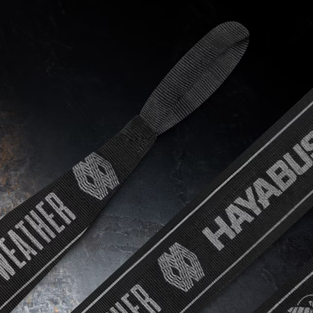 Hayabusa Boxbandagen Mayweather Stretch 4,5m Halbelastisch, Schwarz-Grau