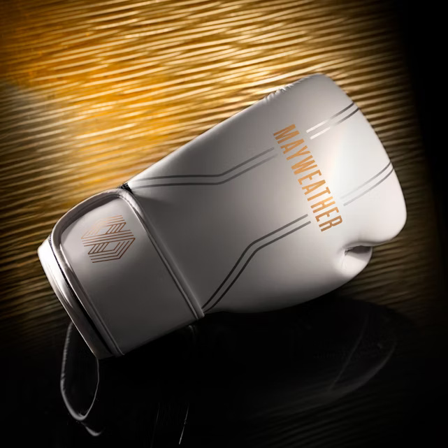 Hayabusa Boxhandschuhe Mayweather Contender, Weiß-Gold 6