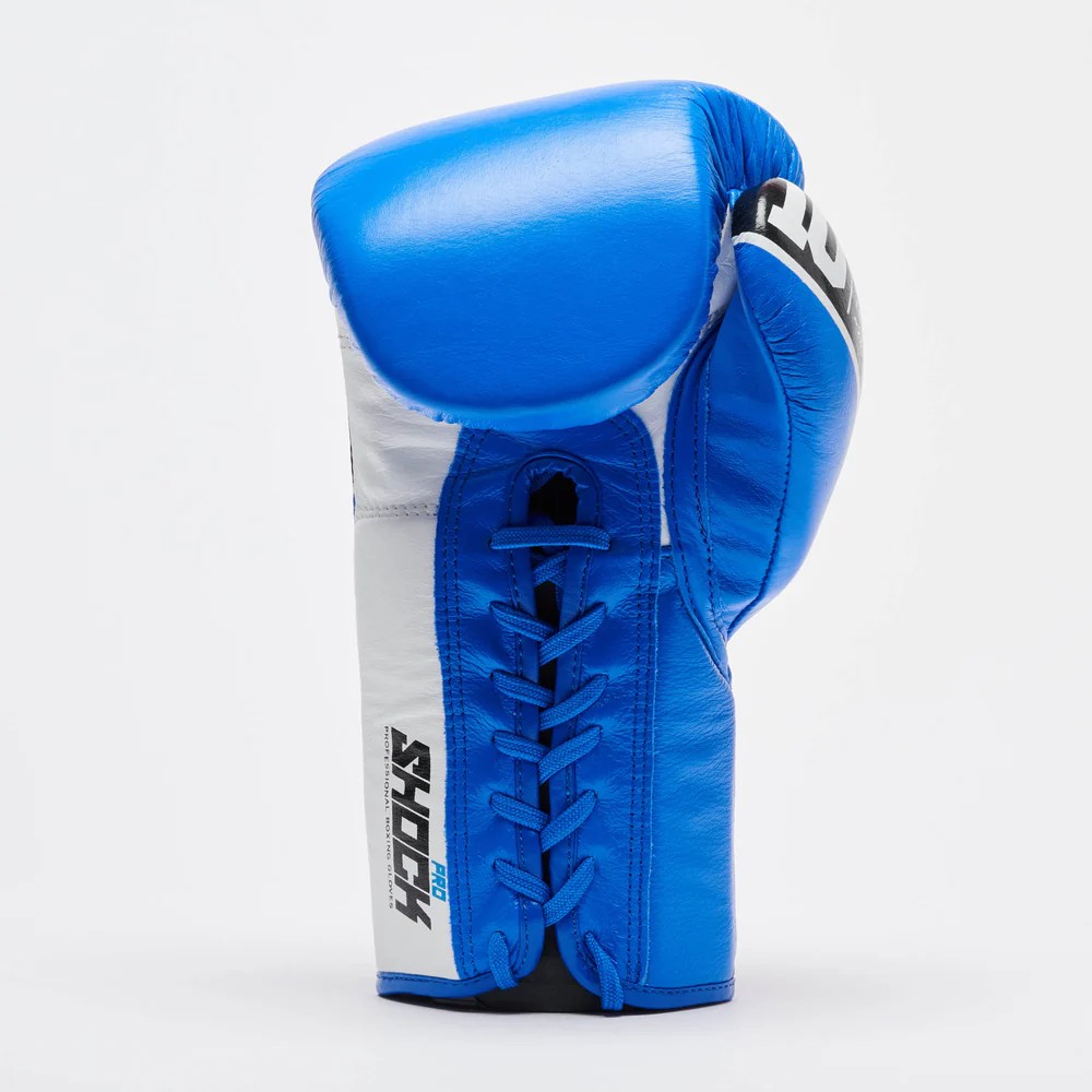 Leone Boxhandschuhe Shock Pro mit Schnürung, Blau 4