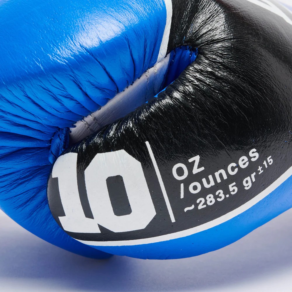 Leone Boxhandschuhe Shock Pro mit Schnürung, Blau 6