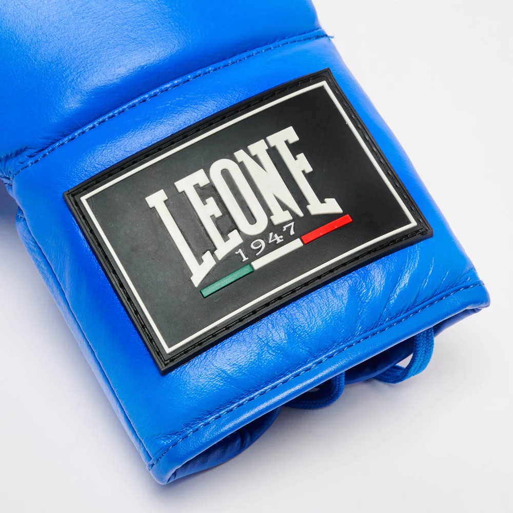 Leone Boxhandschuhe Shock Pro mit Schnürung, Blau 7