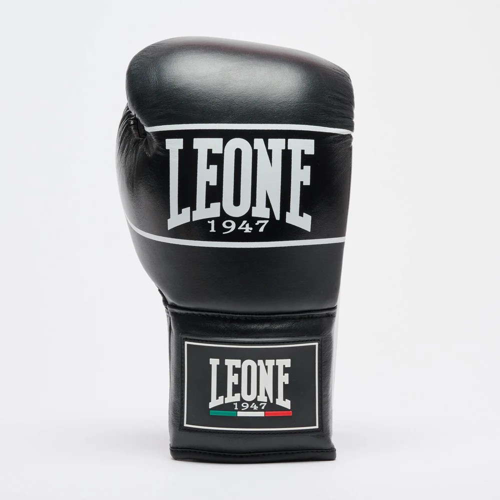 Leone Boxhandschuhe Shock Pro mit Schnürung, Schwarz 2