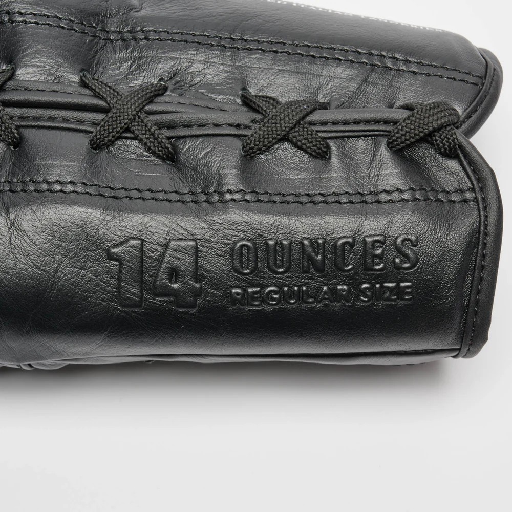 Leone Boxhandschuhe The Greatest mit Schnürung, Schwarz 8
