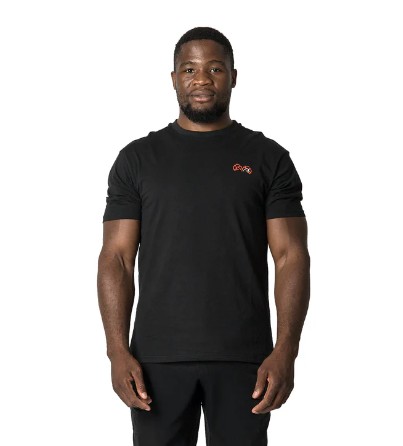 Rival T-Shirt Faded Gloves mit Spandex, Schwarz