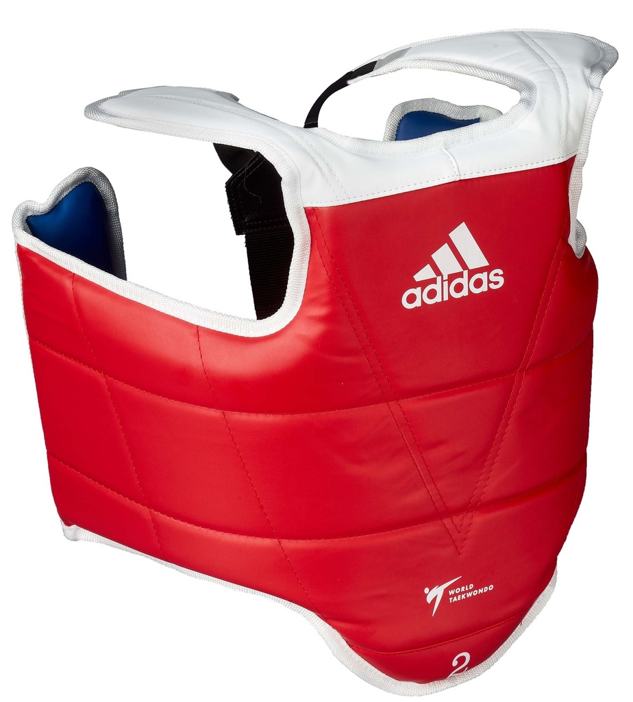 adidas Kampfweste Taekwondo Junior WT, Blau-Rot
