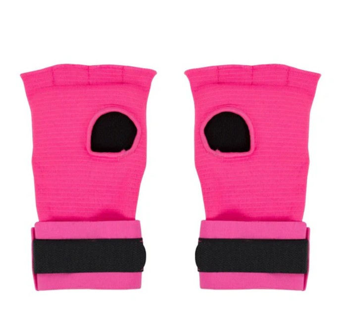 Fairtex Innenhandschuhe mit Bandage HW3, Neon Pink 2