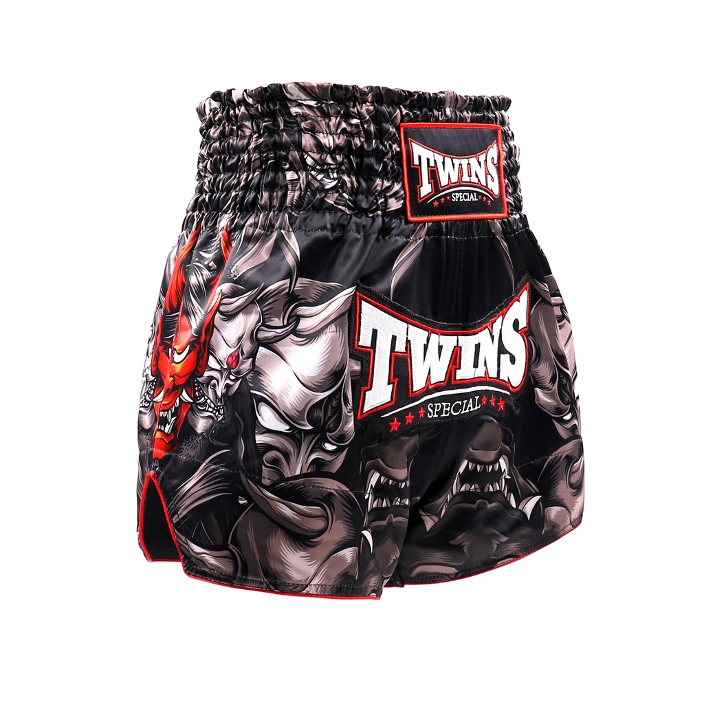 Twins Muay Thai Shorts Kabuki, Schwarz