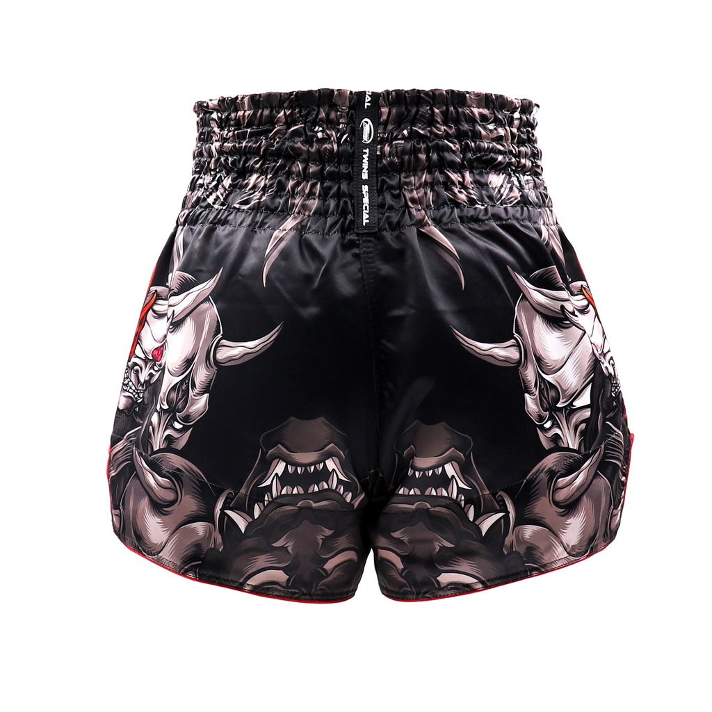 Twins Muay Thai Shorts Kabuki, Schwarz