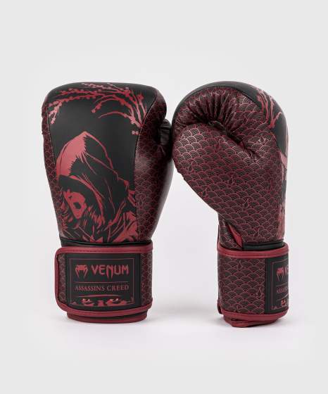 Venum Boxhandschuhe X Assassin`s Creed Shadows, Schwarz-Rot 2