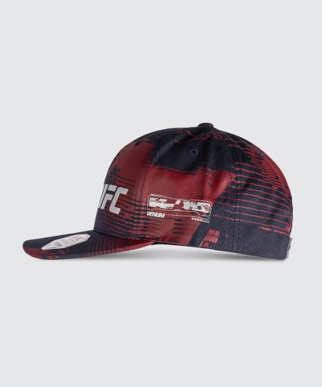 Venum Cap UFC Zenith Authentic Fight Week, Dunkelblau-Burgunderrot 2