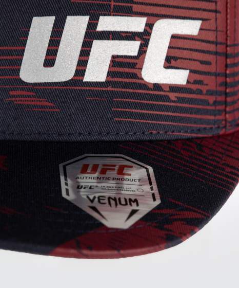 Venum Cap UFC Zenith Authentic Fight Week, Dunkelblau-Burgunderrot 5