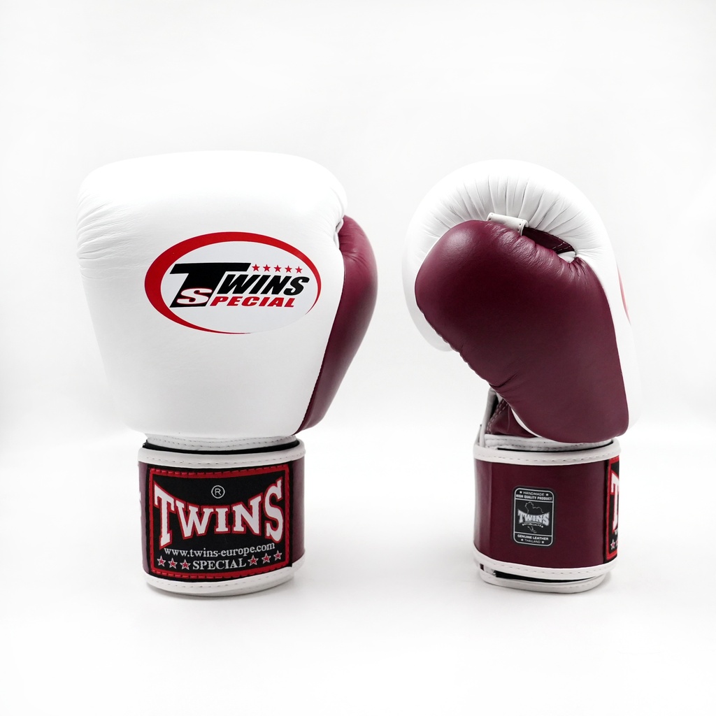 Twins Boxhandschuhe BGVL-3-2T, Weiß-Marone 2