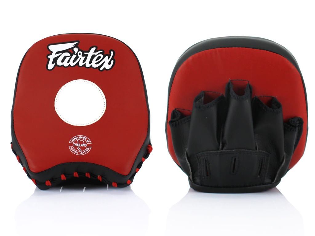 Fairtex Boxpratzen FMV14 Short, Rot-Schwarz 5