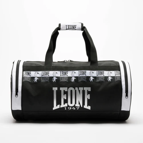 Leone Sporttasche Iconic, Schwarz-Weiß 2