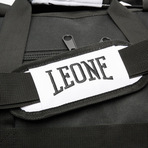 Leone Sporttasche Iconic, Schwarz-Weiß