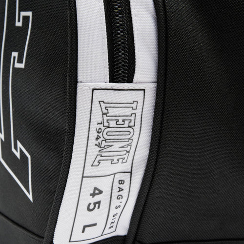 Leone Sporttasche Iconic, Schwarz-Weiß