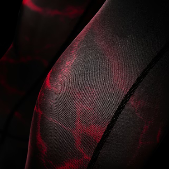 Hayabusa UFC Compression Pants, Schwarz-Rot