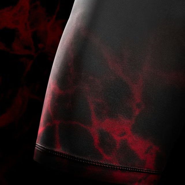 Hayabusa UFC Compression Shorts, Schwarz-Rot 4