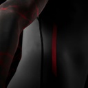 Hayabusa UFC Rash Guard, Schwarz-Rot