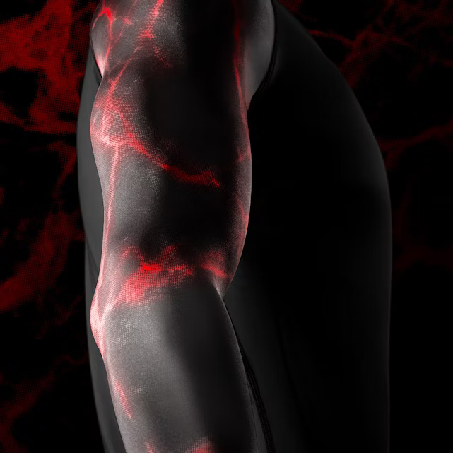 Hayabusa UFC Rash Guard, Schwarz-Rot 6