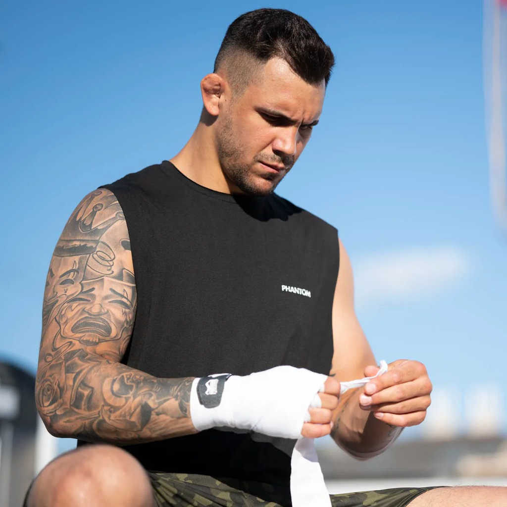 Phantom Boxbandagen Impact 4m Halbelastisch, Weiß