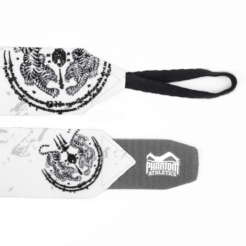 Phantom Boxbandagen Sak Yant 4m, Weiß