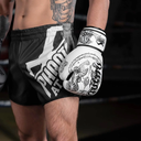 Phantom Boxhandschuhe Muay Thai, Weiß-Schwarz