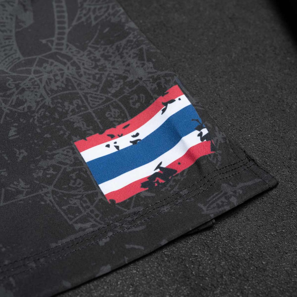 Phantom Fight Shorts Evo Muay Thai, Schwarz 7