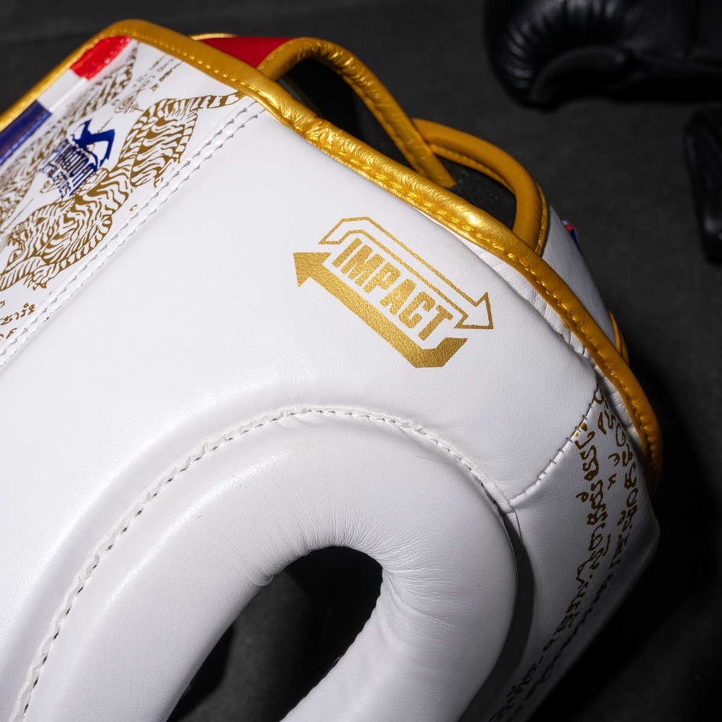 Phantom Kopfschutz Muay Thai LE, Weiß-Gold