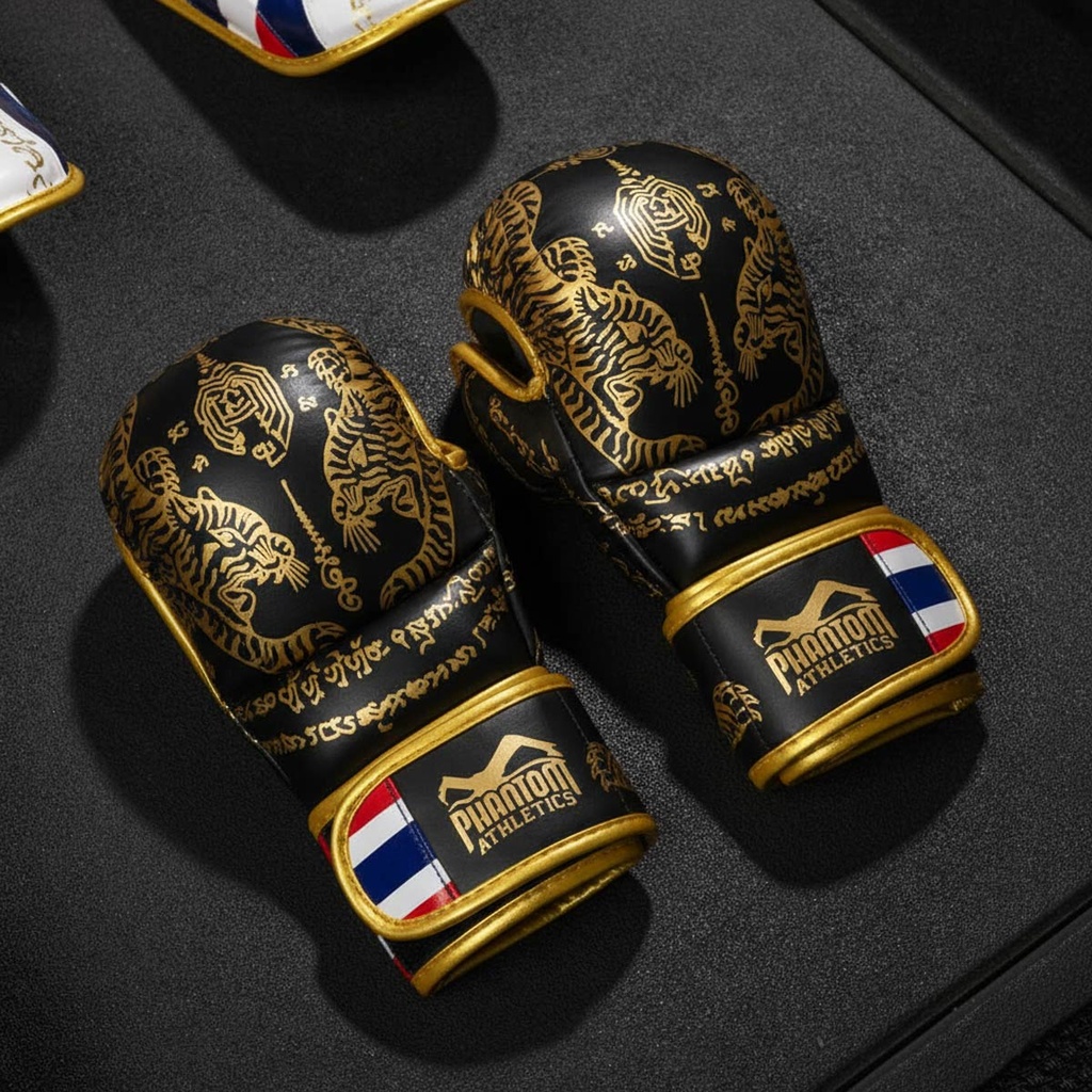 Phantom MMA Handschuhe Sparring Muay Thai LE, Schwarz-Gold 4