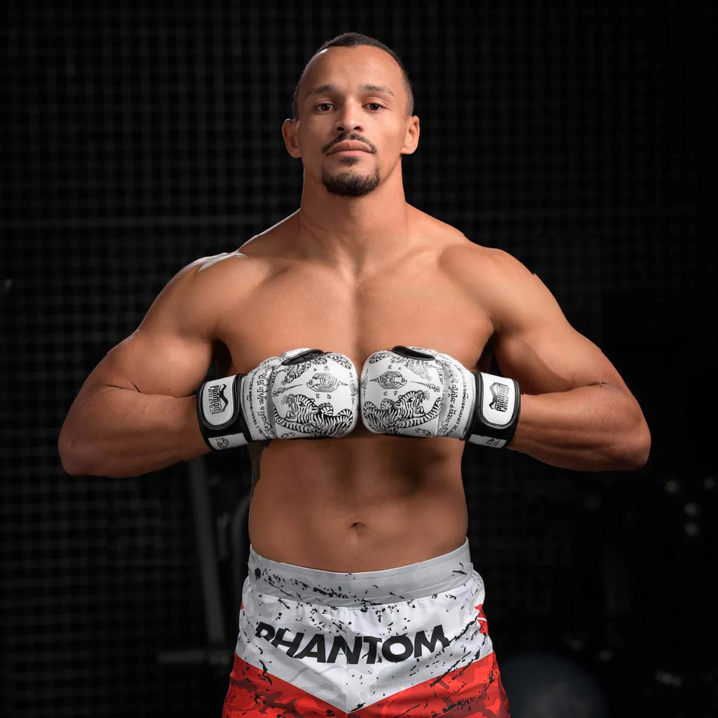 Phantom MMA Handschuhe Sparring Muay Thai LE, Weiß-Silber