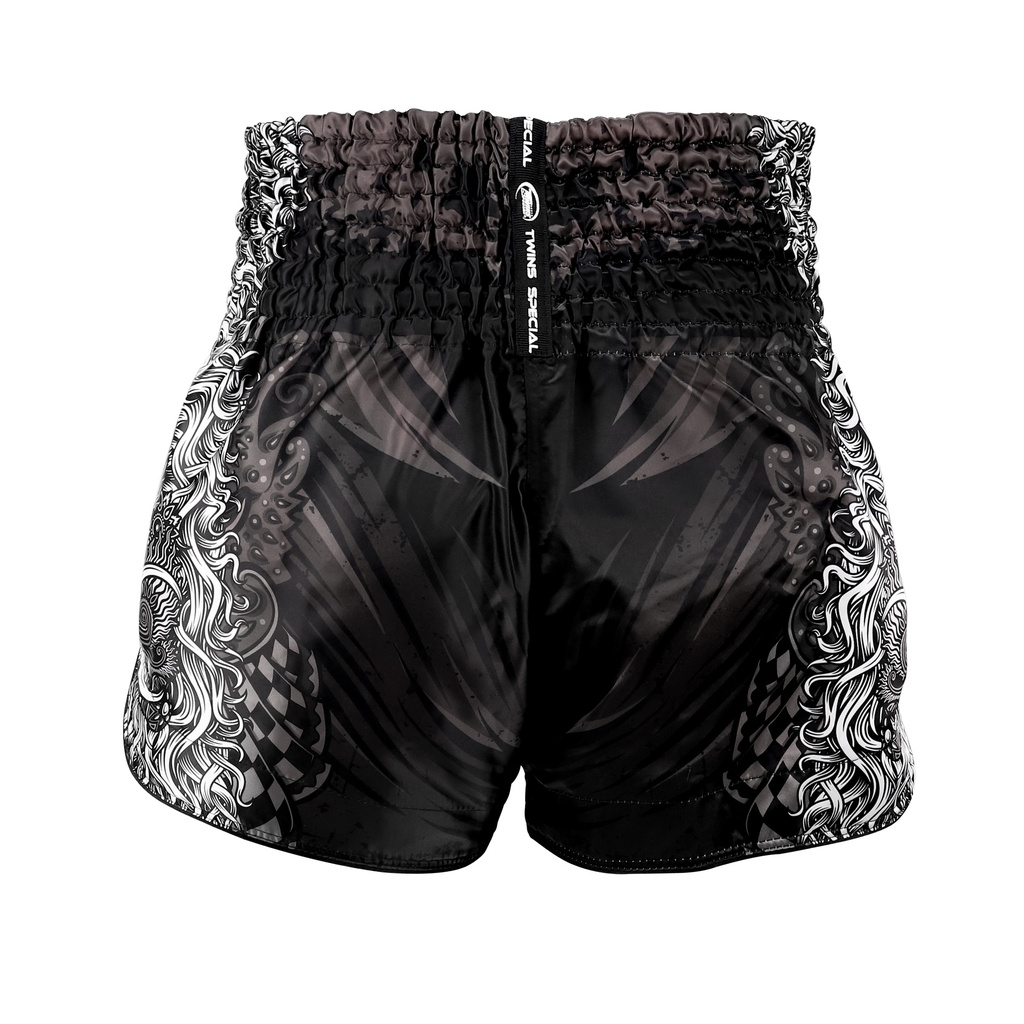 Twins Muay Thai Shorts Rangda, Schwarz 3