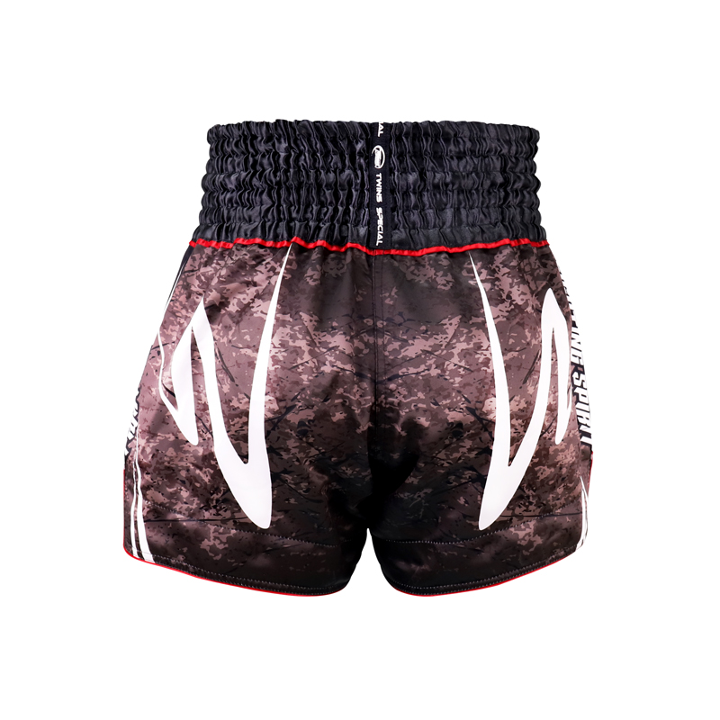 Twins Muay Thai Shorts Rusty, Schwarz 2