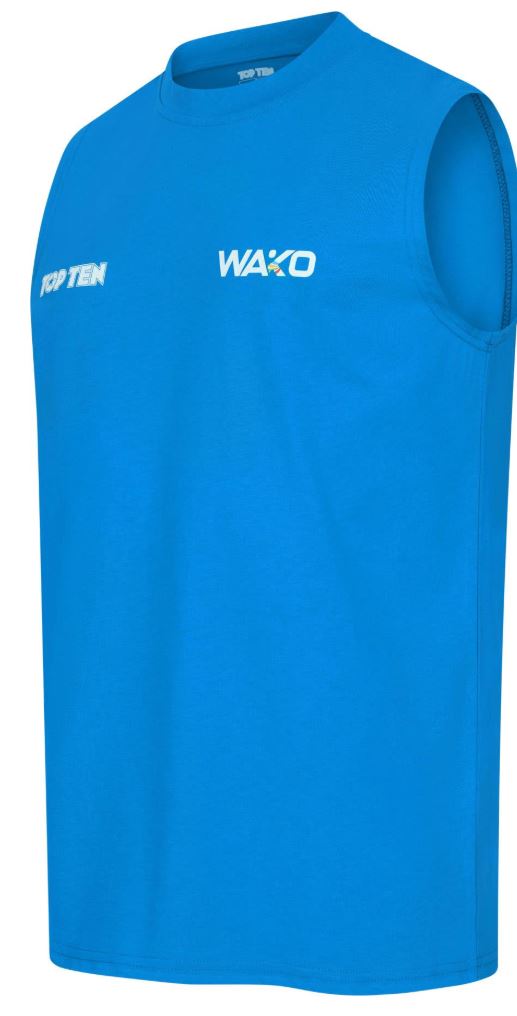 Top Ten Tank Top WAKO Kick Light Basic, Blau 3
