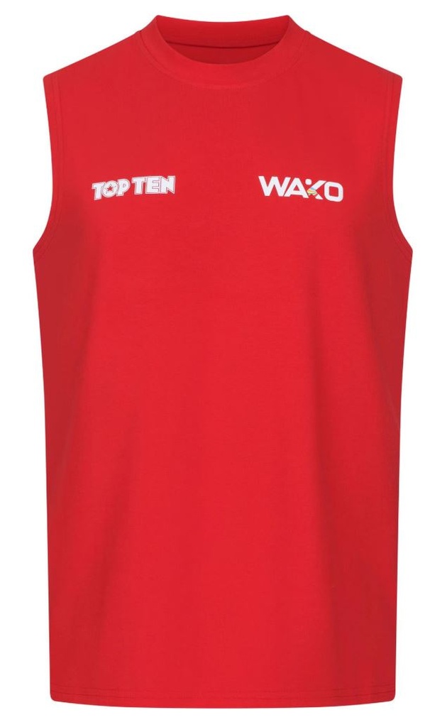 Top Ten Tank Top WAKO Kick Light Basic, Rot 2
