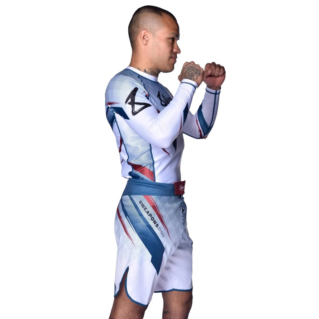 8Weapons Fight Shorts Shift, Weiß 5