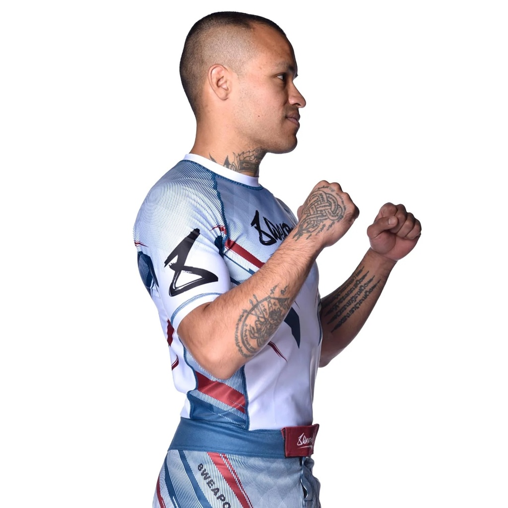 8Weapons Rash Guard Shift, Weiß 4