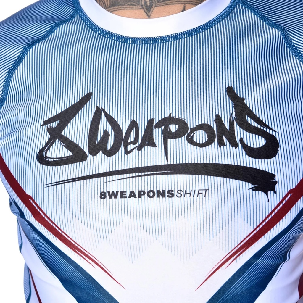 8Weapons Rash Guard Shift, Weiß 6