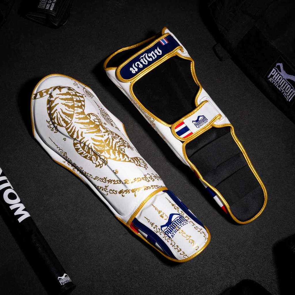 Phantom Schienbeinschoner Muay Thai LE, Weiß 6