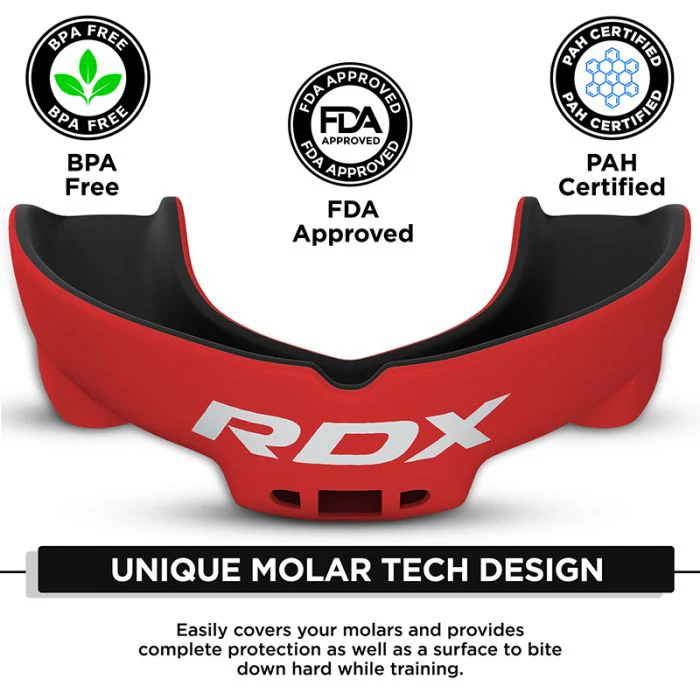 RDX Mundschutz 3w, Rot-Schwarz 2