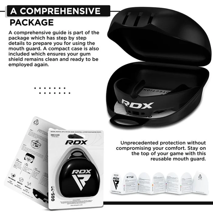 RDX Mundschutz 3w, Schwarz 4