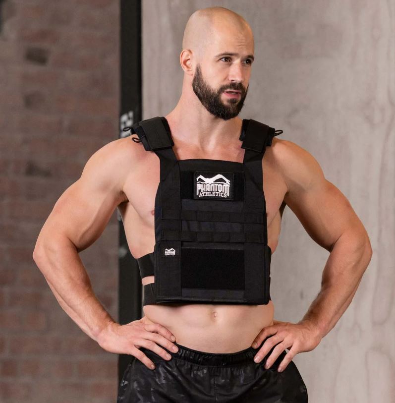 Phantom Gewichtsweste 9kg, Schwarz 4