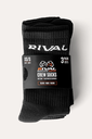 Rival Socken Crew 3-er Pack, Schwarz