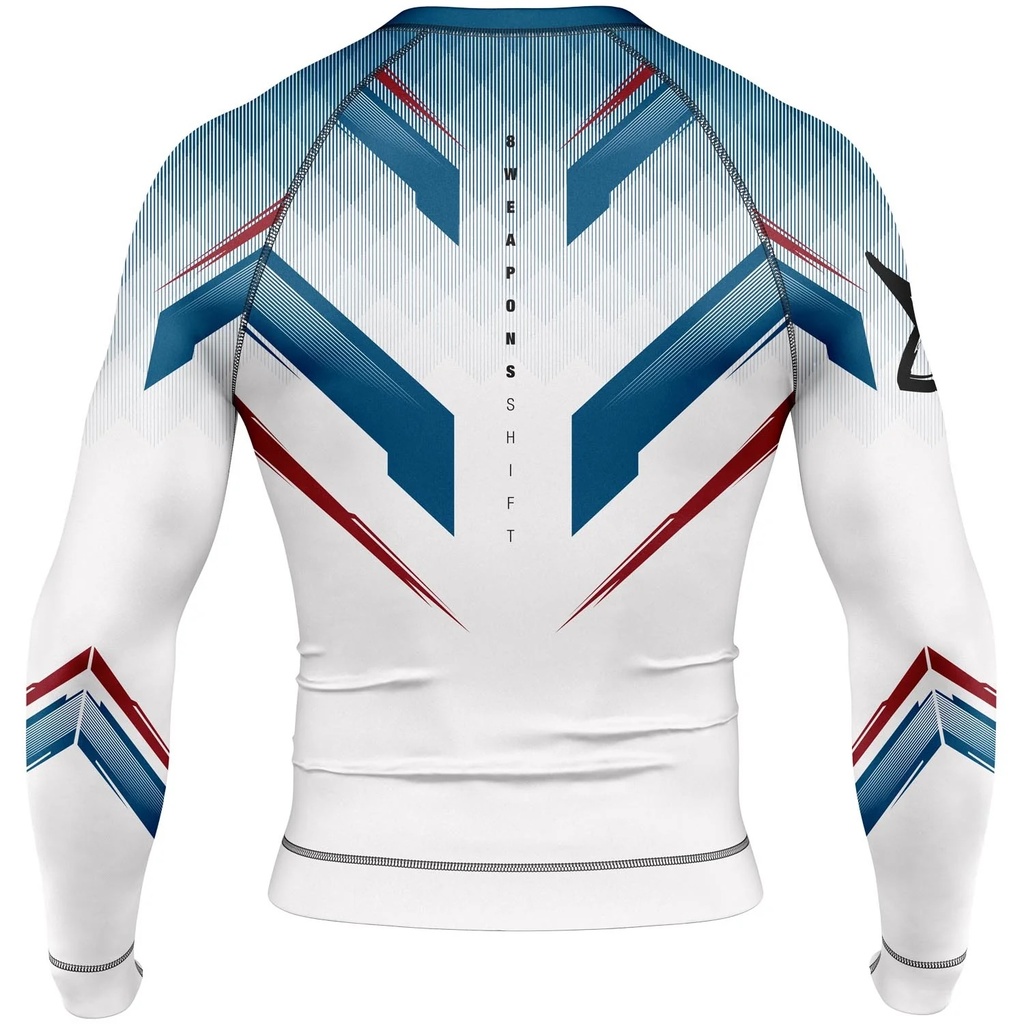 8Weapons Rash Guard Shift, Weiß 2
