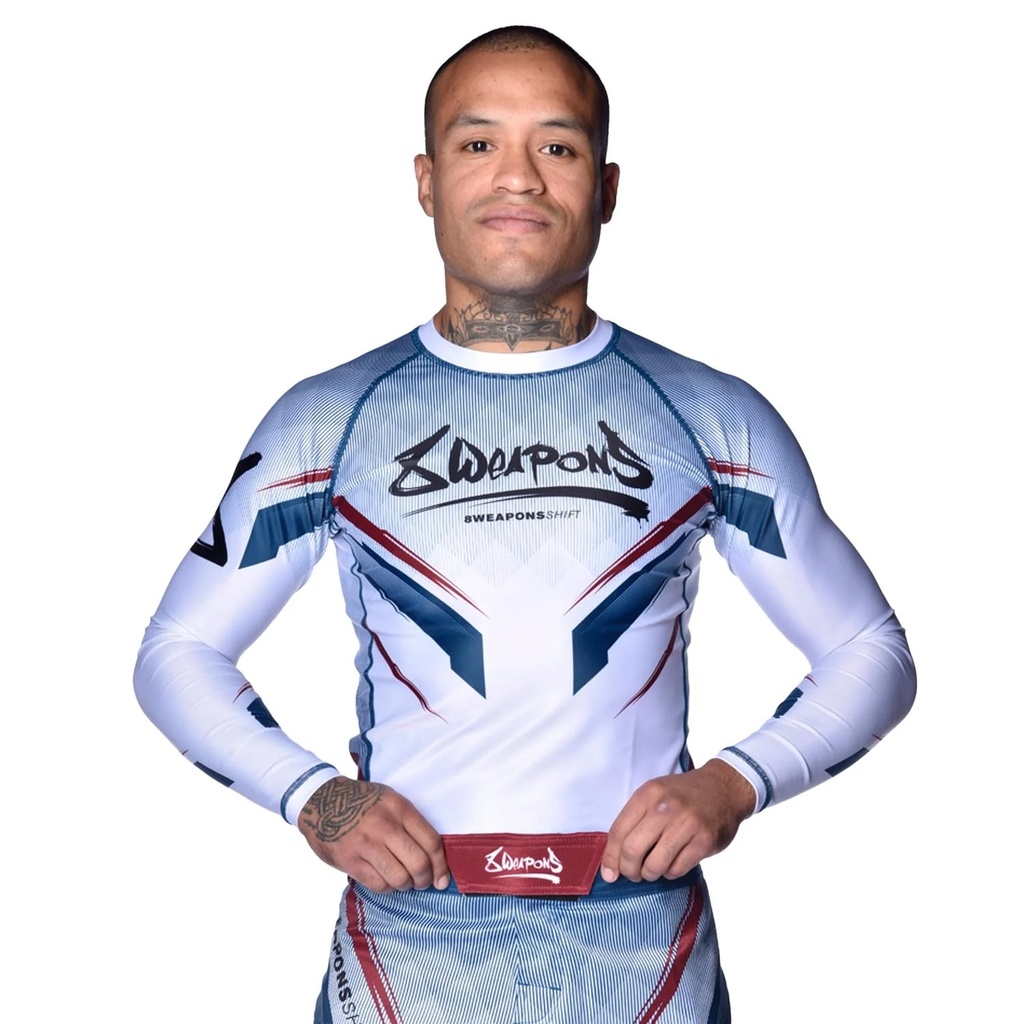 8Weapons Rash Guard Shift, Weiß 4